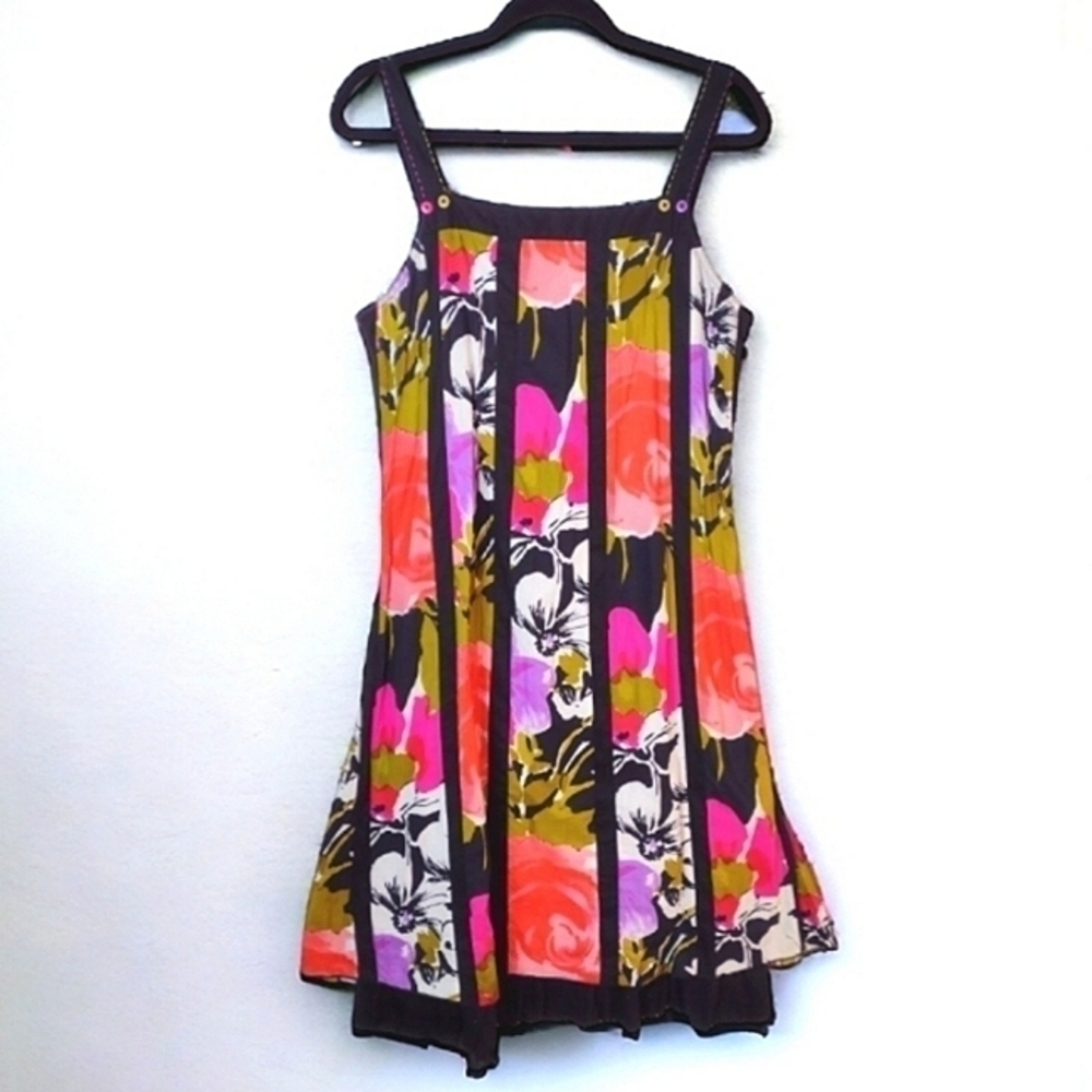 NWT Figure Libre Dress - Crinkle Colorful Eclectic, Size L